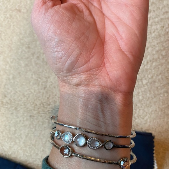 Ippolita set of 3 bangles sterling silver - Picture 3 of 3